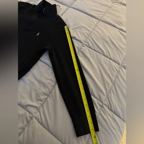 Polo Ralph Lauren Black Quarter Zip Pullover Sweater Size S - Picture 11 of 15